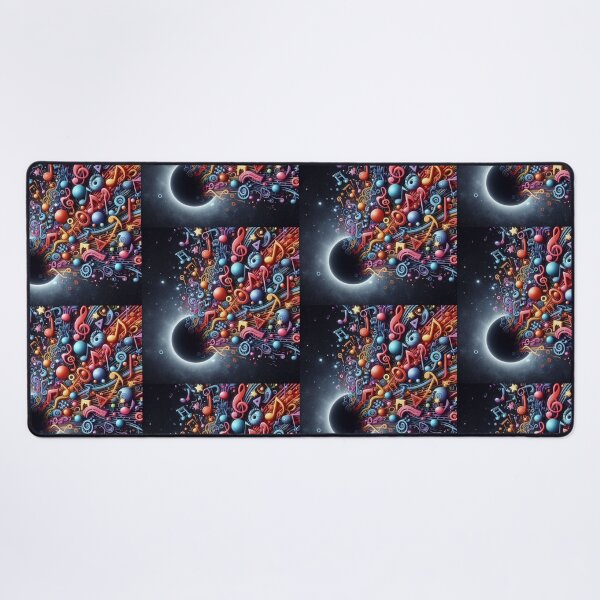 Item preview, Colorful notes coming out of a black hole in space designed and sold by Dogandesighn.