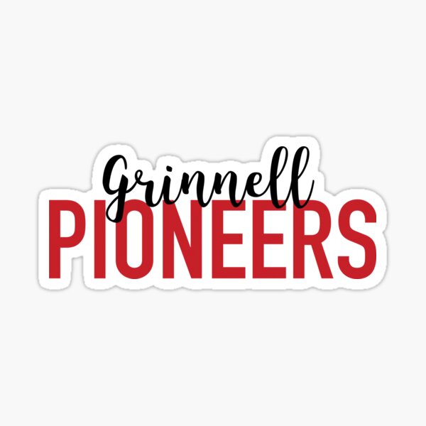 "Grinnell Pioneers " Sticker for Sale by claireolive Redbubble