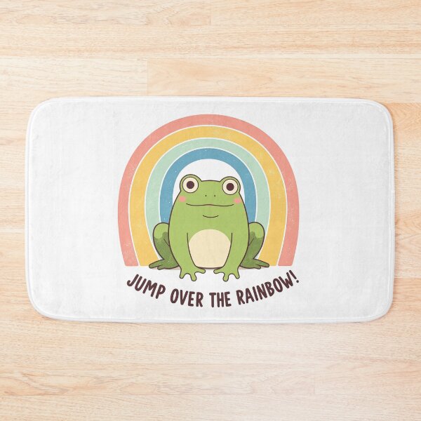Item preview, Frog and Rainbow : JUMP OVER THE RAINBOW! designed and sold by FortuneWildCat.