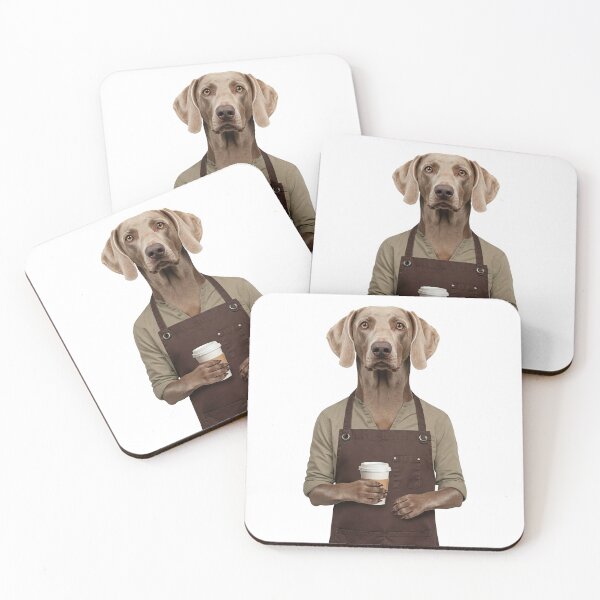 Item preview, Weimaraner Barista designed and sold by Dog Lover Club.