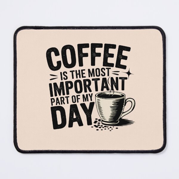 Item preview, Coffee Is the Most Important Part of My Day designed and sold by Logiamerch.