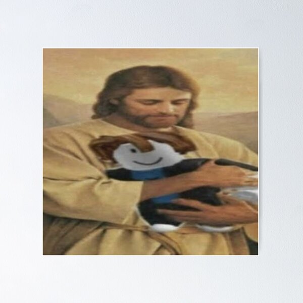 Item preview, Jesus + Roblox Noob designed and sold by adrian122623.