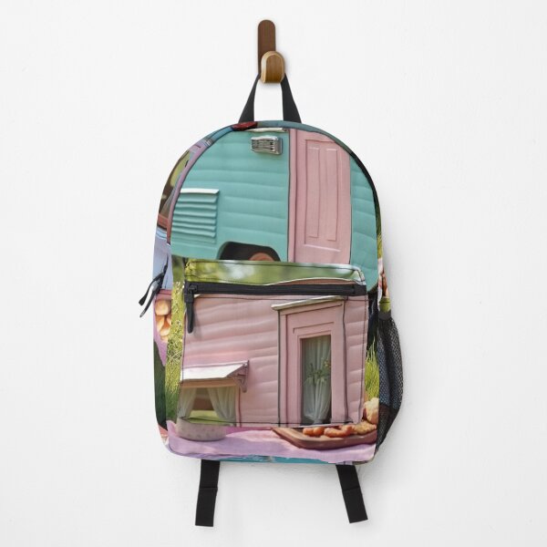 Item preview, Caravan camp in the woods designed and sold by colorsofcherry.