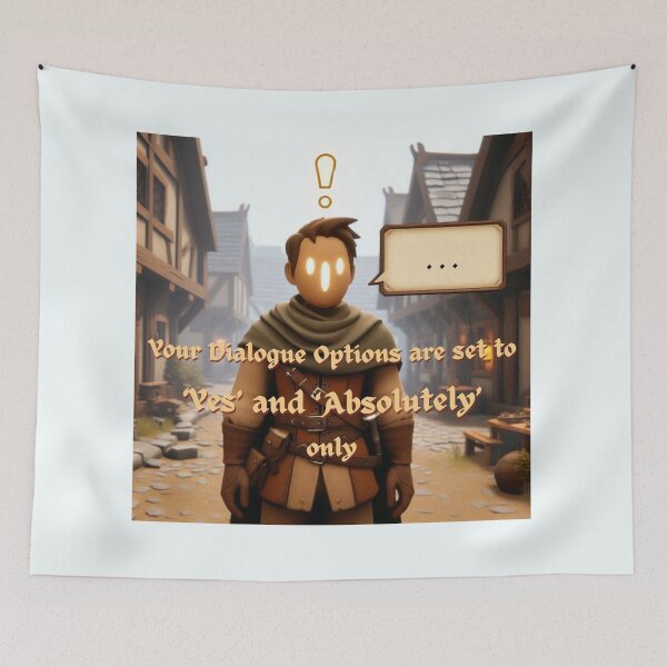 Item preview, NPC Vibes - Your Dialogue Options: YES and ABSOLUTELY designed and sold by nature. electrified..