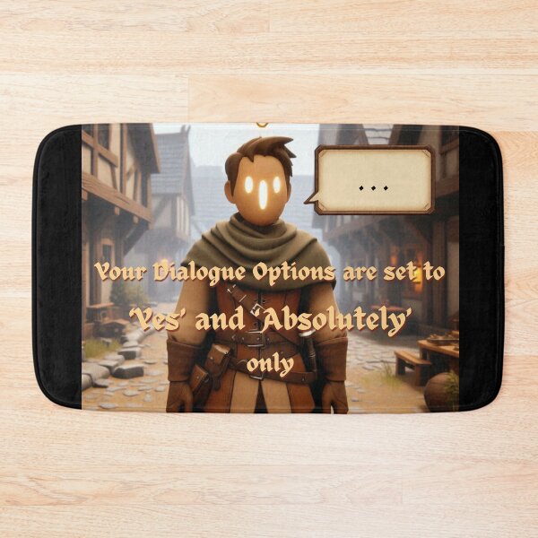 Item preview, NPC Vibes - Your Dialogue Options: YES and ABSOLUTELY designed and sold by nature. electrified..
