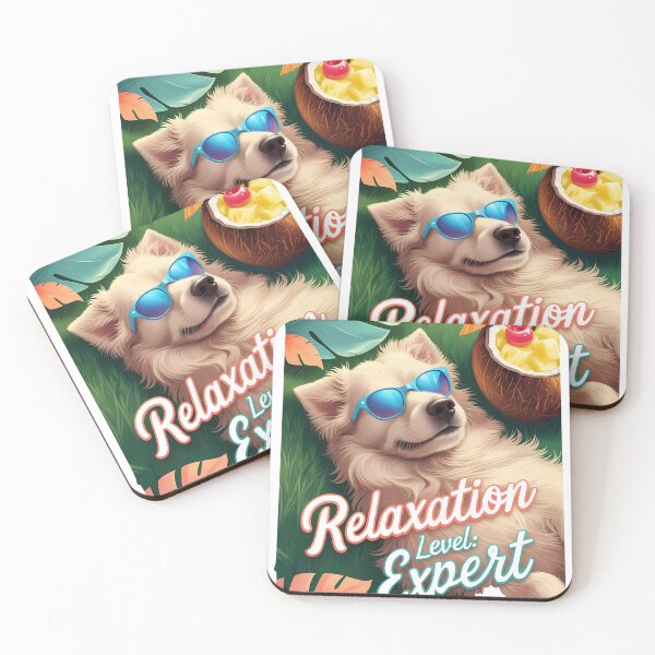 Item preview, Relaxation Expert Dog Relaxing Dog Chill Dog Vacation Dog with Sunglasses Funny Dog designed and sold by Furry Paw  Prints.