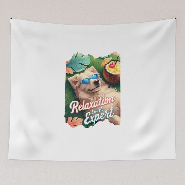 Item preview, Relaxation Expert Dog Relaxing Dog Chill Dog Vacation Dog with Sunglasses Funny Dog designed and sold by Furry Paw  Prints.