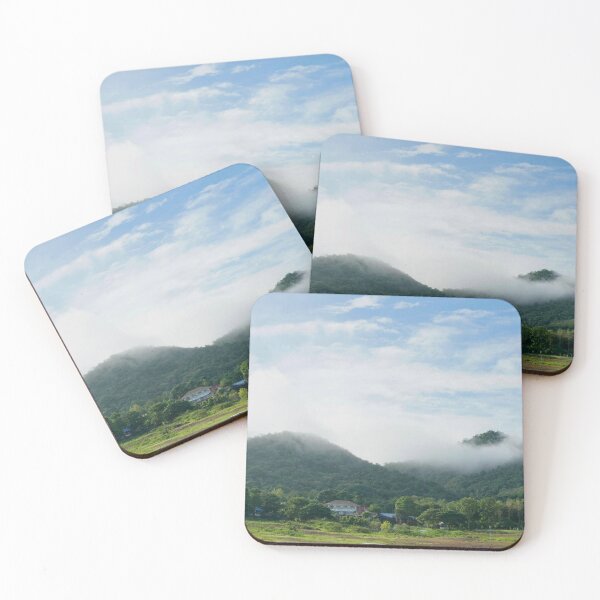 Item preview, Misty Green Mountains Under a Blue Sky designed and sold by supakor.