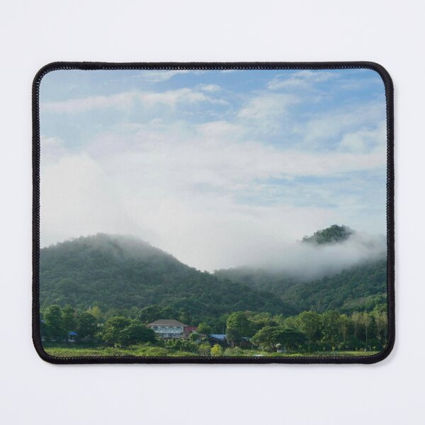 Item preview, Misty Green Mountains Under a Blue Sky designed and sold by supakor.