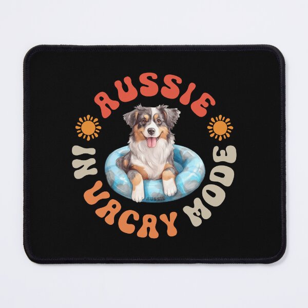 Item preview, Aussie Holiday Vacation Australian Shepherd Dog With Floatie designed and sold by eclecTEEq.