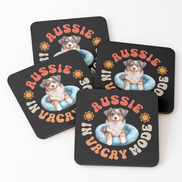 Item preview, Aussie Holiday Vacation Australian Shepherd Dog With Floatie designed and sold by eclecTEEq.