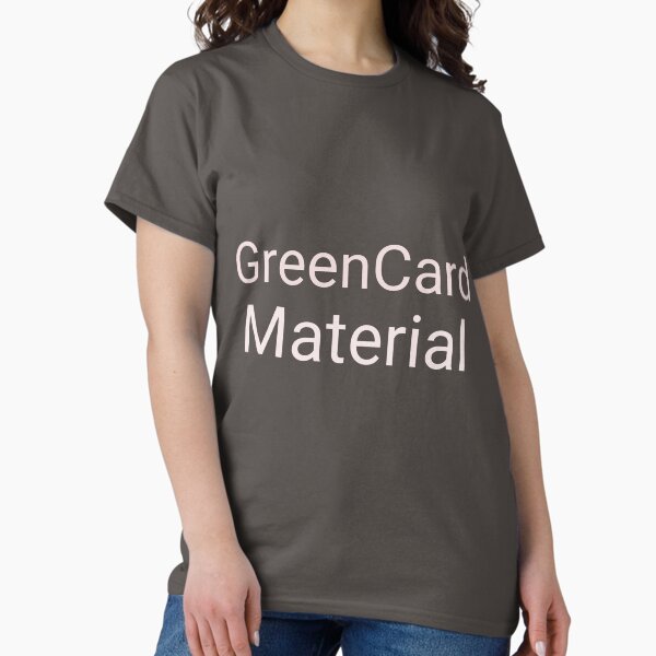 Vista previa del artículo con la obra «Material de la tarjeta verde», diseñado y vendido por FunnyKenTShirt.
