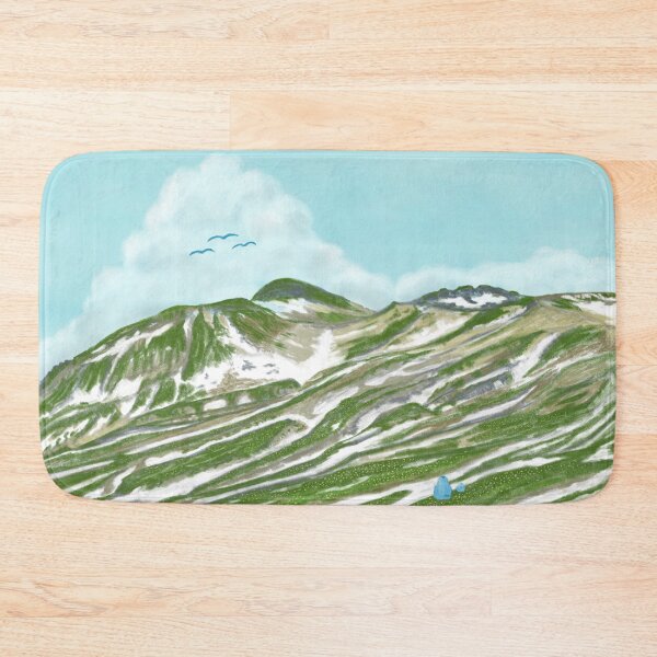 Item preview, Magnificent and beautiful snowy mountains in summer designed and sold by greenPQBstudio.