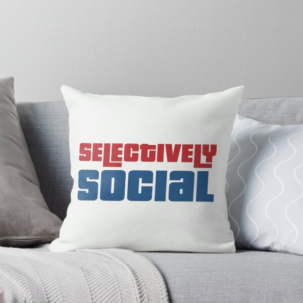 Item preview, Selectively Social - Introvert Saying designed and sold by TheSassyNoble.