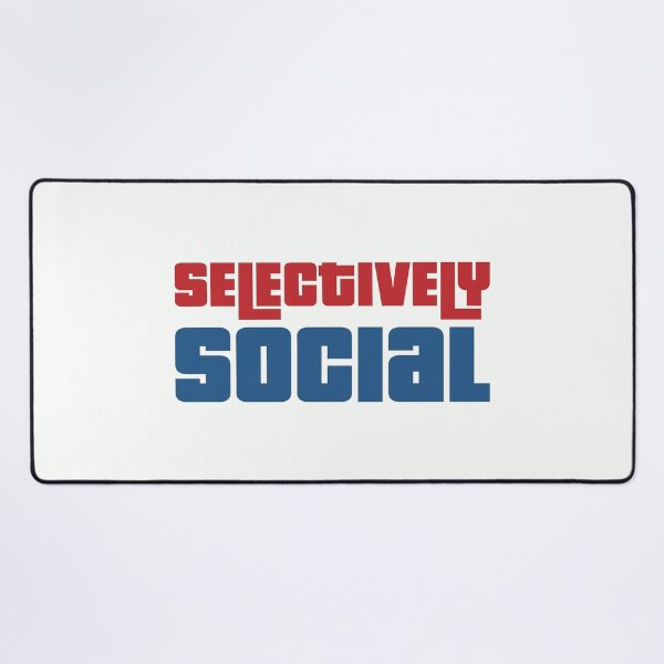 Item preview, Selectively Social - Introvert Saying designed and sold by TheSassyNoble.