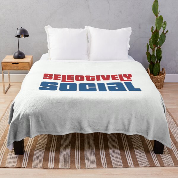Item preview, Selectively Social - Introvert Saying designed and sold by TheSassyNoble.