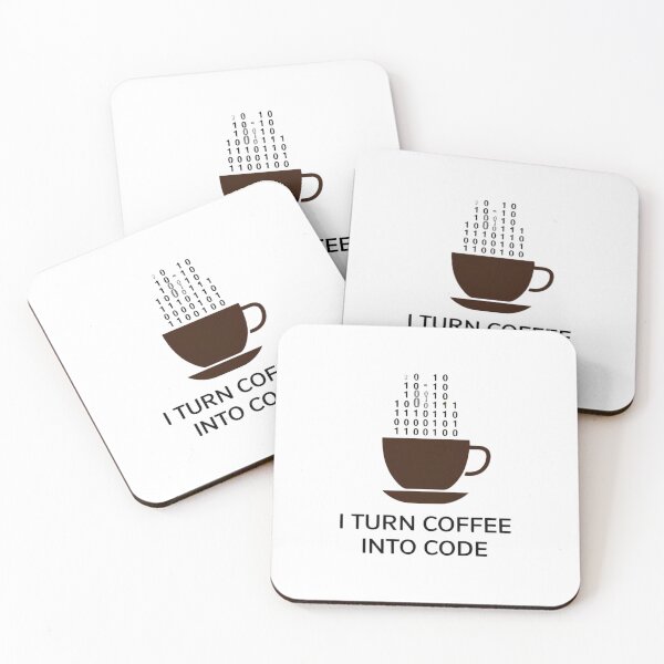 Item preview, I Turn Coffee into Code designed and sold by mancikart.