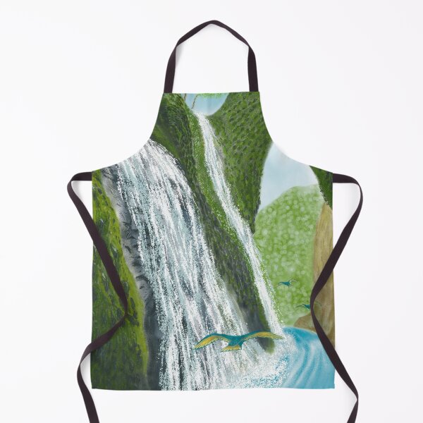 Item preview, A mystical waterfall and ravine designed and sold by greenPQBstudio.
