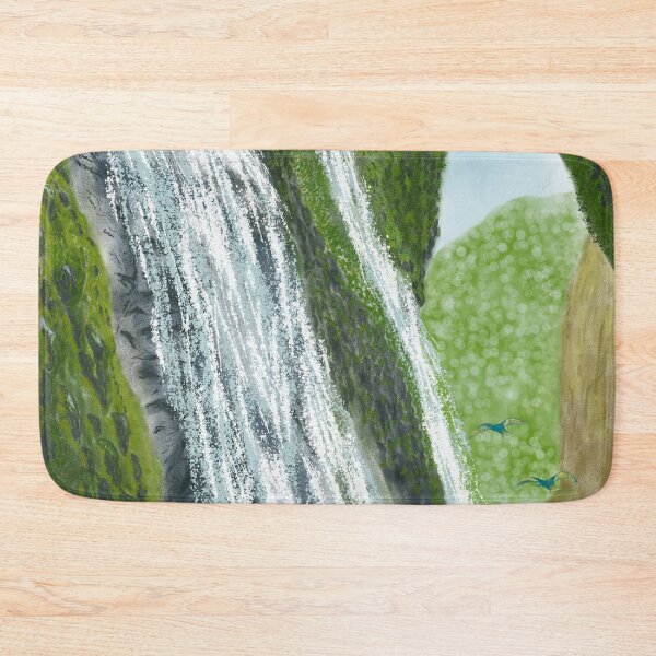 Item preview, A mystical waterfall and ravine designed and sold by greenPQBstudio.