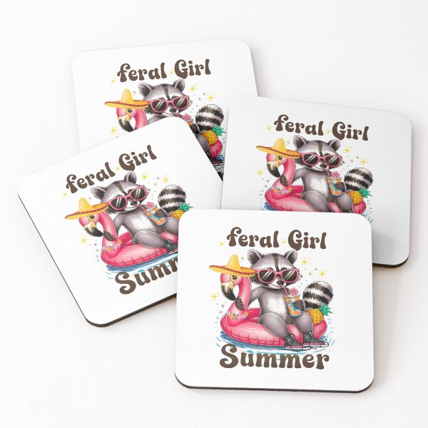 Item preview, Feral Girl Summer Racoon Party time designed and sold by WHDProduction45.