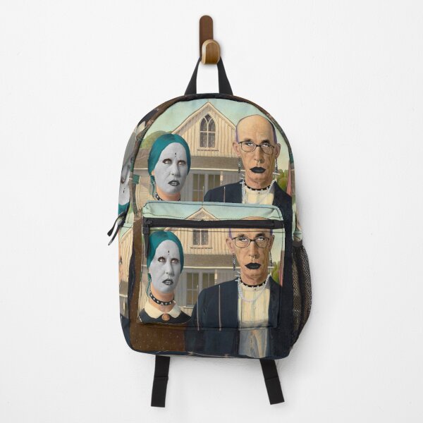 Item preview, Grant Wood: American Gothic or American Goths | Classical Painting Parody designed and sold by UnhingedBird.