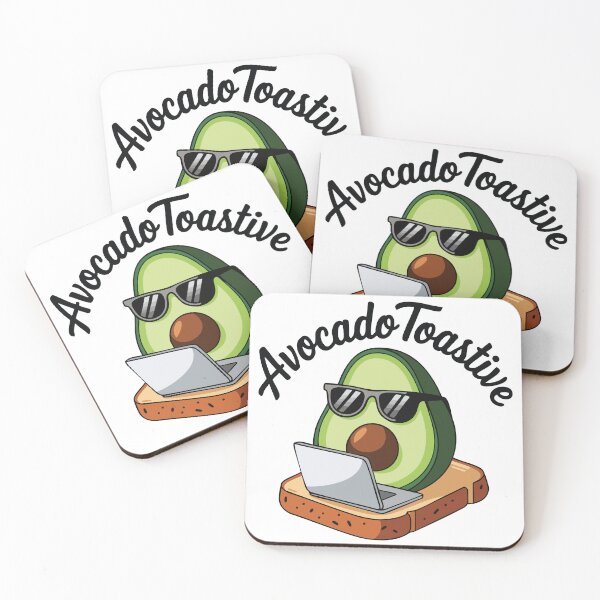 Item preview, Avocado Toastive – Cool Avocado on Laptop Funny Design designed and sold by CrownedCanvas.