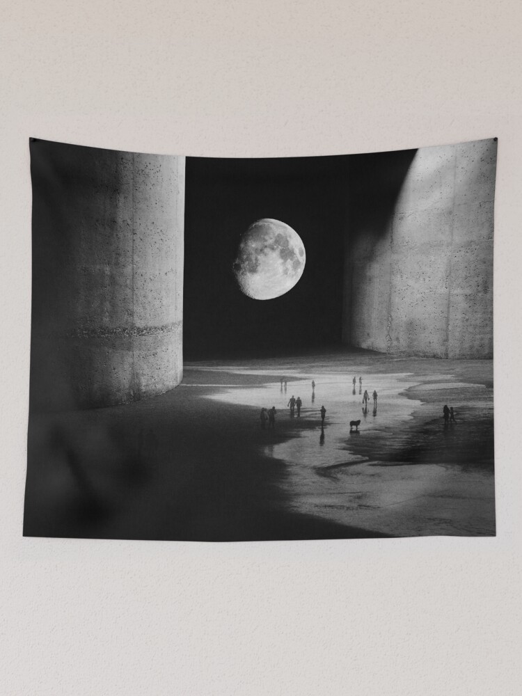 Thumbnail 2 of 3, Tapestry, To the Moon designed and sold by stohitro.