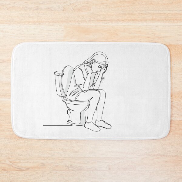 Item preview, Toilet Humour – Absurdist Line Art Humour designed and sold by InevitableAum.