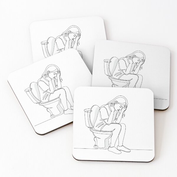 Item preview, Toilet Humour – Absurdist Line Art Humour designed and sold by InevitableAum.
