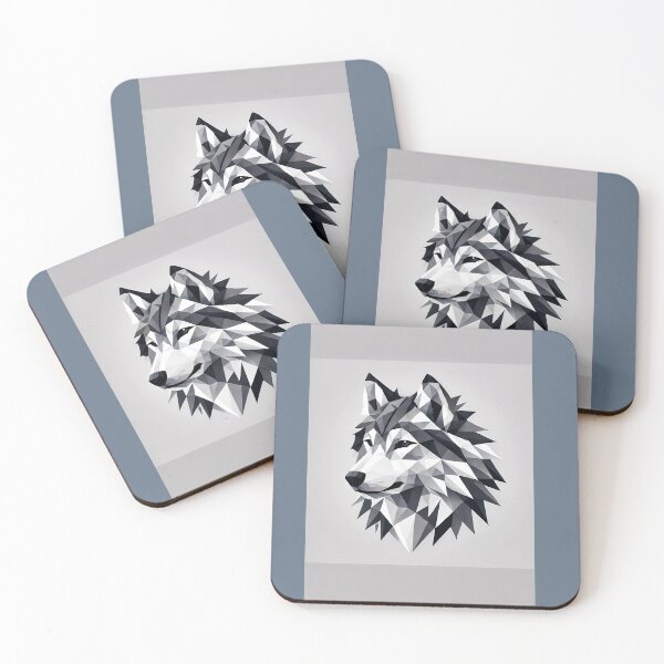 Item preview, Low-Poly Wolf Geometric Art designed and sold by Marcinkowski-studio .