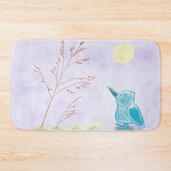 Item preview, An adorable bird and a plant at night designed and sold by greenPQBstudio.