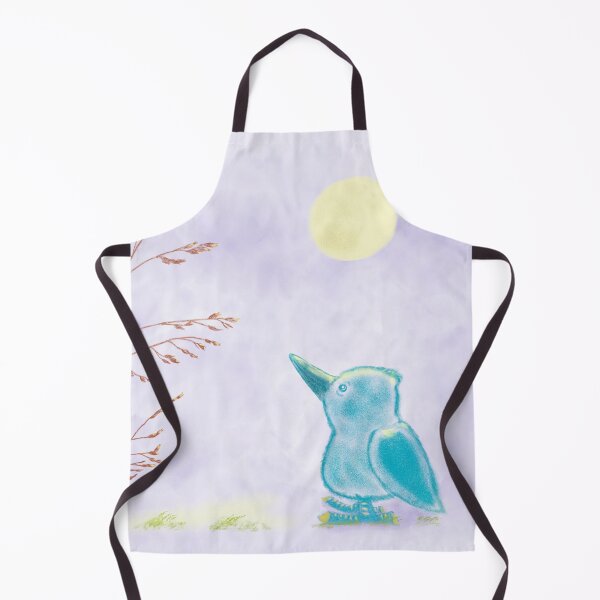 Item preview, An adorable bird and a plant at night designed and sold by greenPQBstudio.