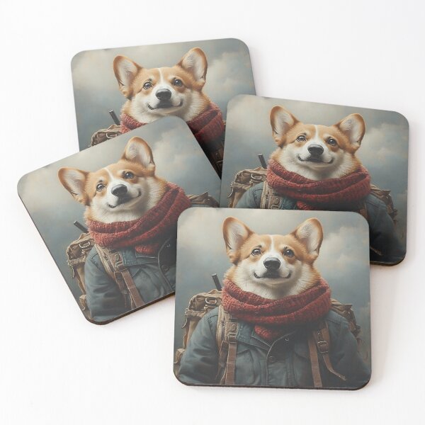 Item preview, Adventure Hiking Outdoor Corgi - Animal Art designed and sold by Chrisjeffries24.