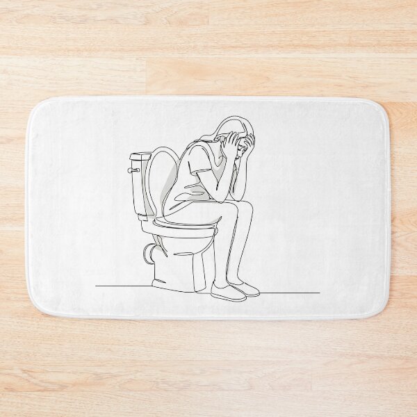 Item preview, Toilet Humour – Absurdist Line Art Humour designed and sold by InevitableAum.