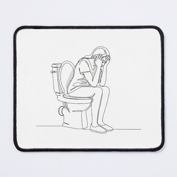 Item preview, Toilet Humour – Absurdist Line Art Humour designed and sold by InevitableAum.