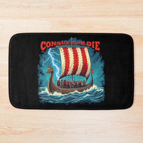 Item preview, The Viking Ship Nordic Warrior Conquer Or Die designed and sold by Blok45.