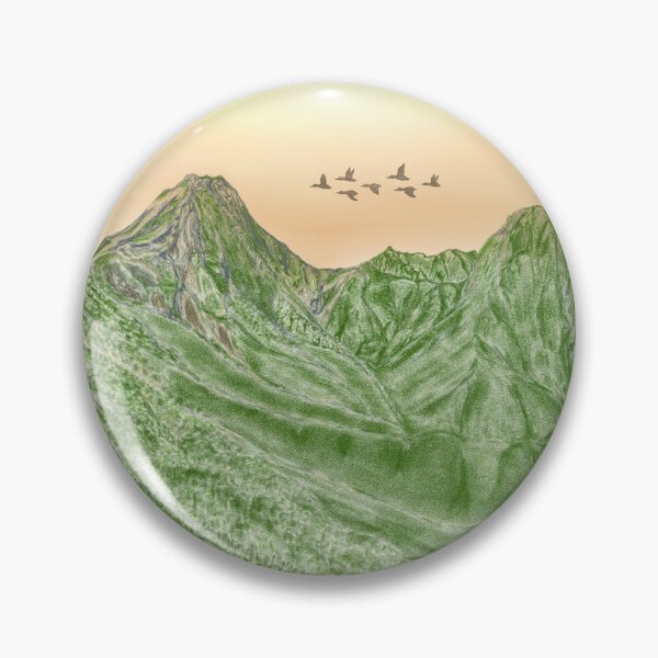 Item preview, A beautiful cherry blossom and green high mountains  designed and sold by greenPQBstudio.