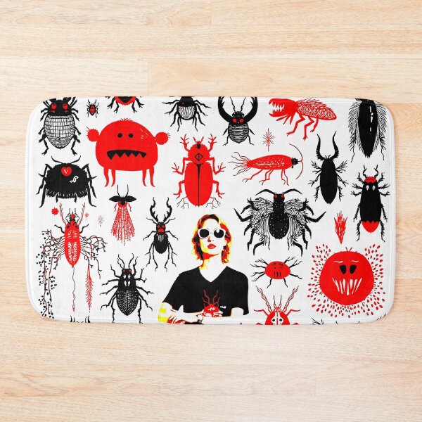 Item preview, Crazy cute funny insects and bugs in japan style manga anime ink drawing red  designed and sold by VonKalt.