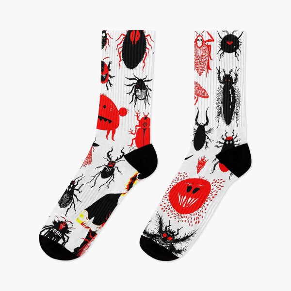 Item preview, Crazy cute funny insects and bugs in japan style manga anime ink drawing red  designed and sold by VonKalt.
