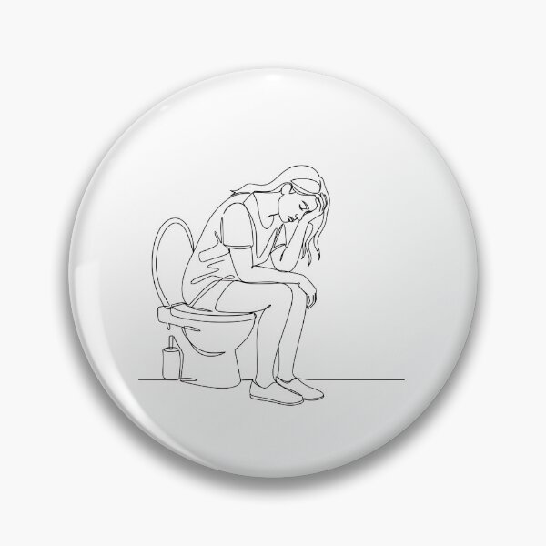 Item preview, Toilet Humour – Absurdist Line Art Humour designed and sold by InevitableAum.