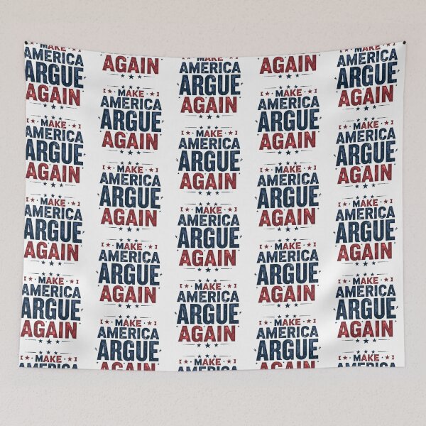 Item preview, Make America Argue Again - Funny Political Debate Parody Design designed and sold by Sarcasm HQ.