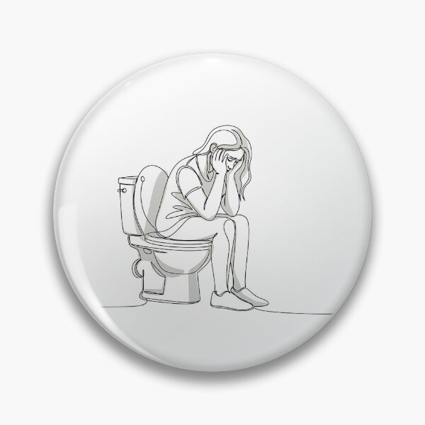 Item preview, Toilet Humour – Absurdist Line Art Humour designed and sold by InevitableAum.