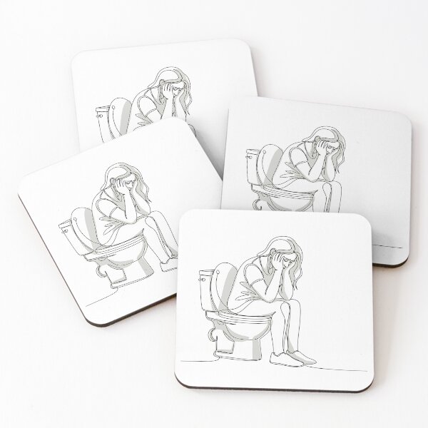 Item preview, Toilet Humour – Absurdist Line Art Humour designed and sold by InevitableAum.