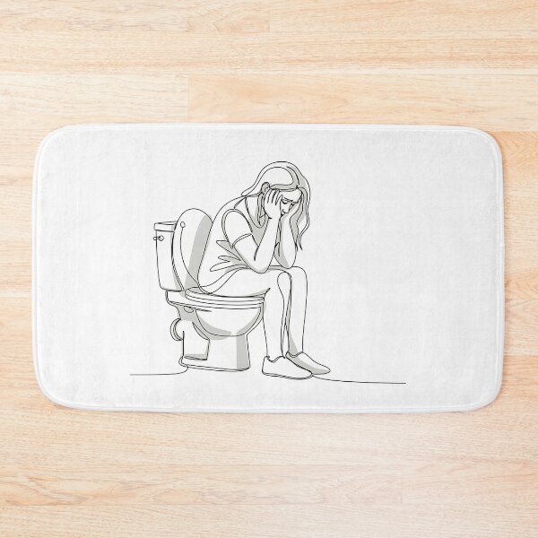 Item preview, Toilet Humour – Absurdist Line Art Humour designed and sold by InevitableAum.