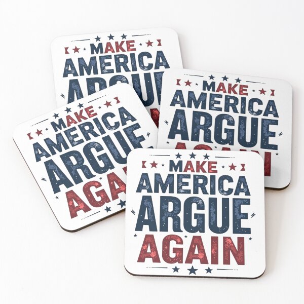 Item preview, Make America Argue Again - Funny Political Debate Parody Design designed and sold by Sarcasm HQ.