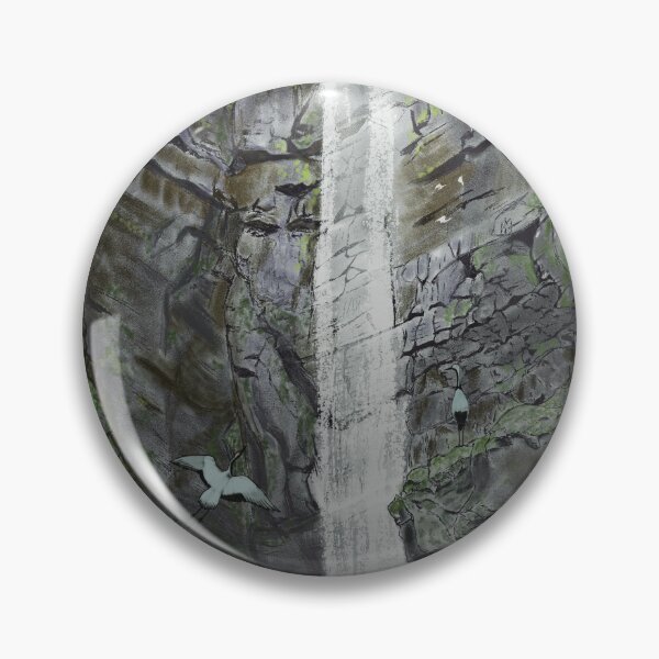 Item preview, A deep forest, magnificent waterfall and adorable birds designed and sold by greenPQBstudio.