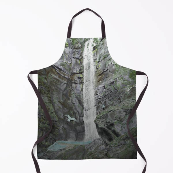 Item preview, A deep forest, magnificent waterfall and adorable birds designed and sold by greenPQBstudio.