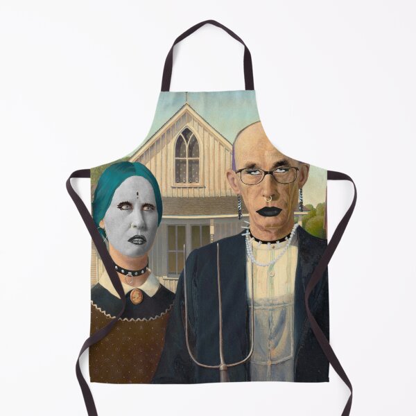 Item preview, Grant Wood: American Gothic or American Goths | Classical Painting Parody designed and sold by UnhingedBird.