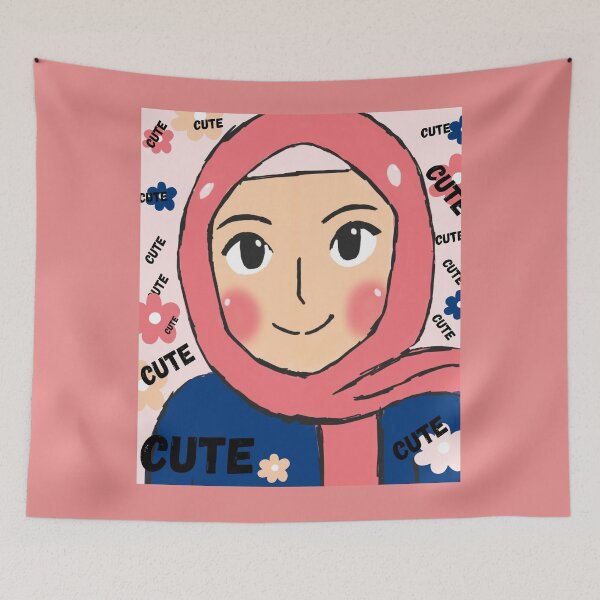Item preview, Cute hijabi gurl  designed and sold by SplashofHue4u.