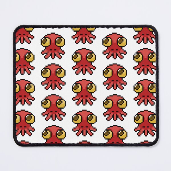 Item preview, Pixel Art Red Squid with Big Eyes designed and sold by K1llexx.